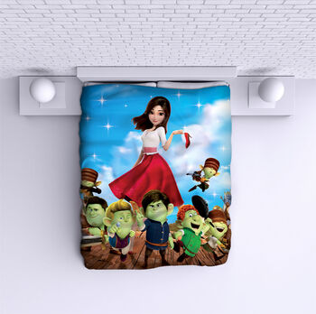 Bed Cover Red Shoe and The Seven Dwarves