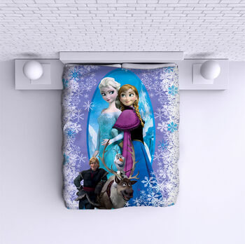 Bed Cover Frozen Purple