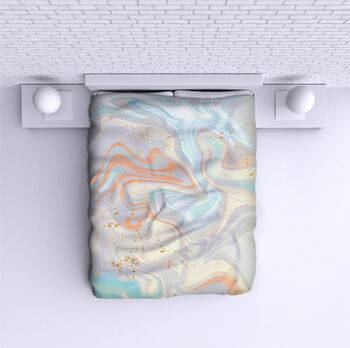 Bed Cover Pink Marble 2