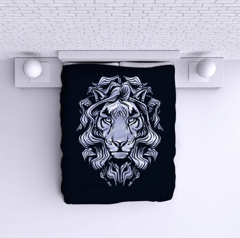 Bed Cover Silver Lion