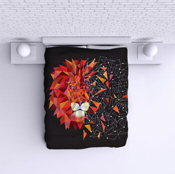 Bed Cover Geometric Lion