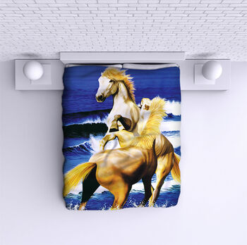 Bed Cover Horses