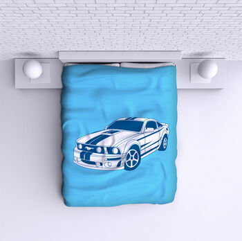 Bed Cover Mustang light blue