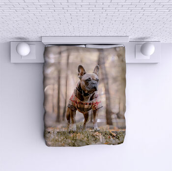 Bed Cover French Bulldog in Forest