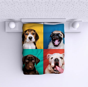 Bed Cover Funny Dogs