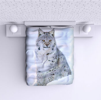 Bed Cover Lynx in snow