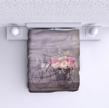 Bed Cover Bike with Flowers