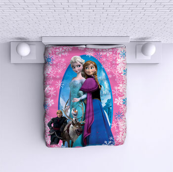 Bed Cover Frozen pink