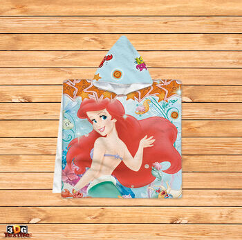 Kids Poncho Towel Ariel