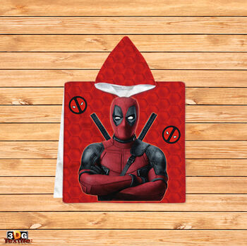Kids Poncho Towel Deadpool