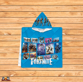 Kids Poncho Towel Fortnite