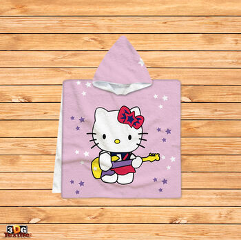 Kids Poncho Towel Hello Kitty