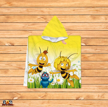 Kids Poncho Towel Maya the Bee