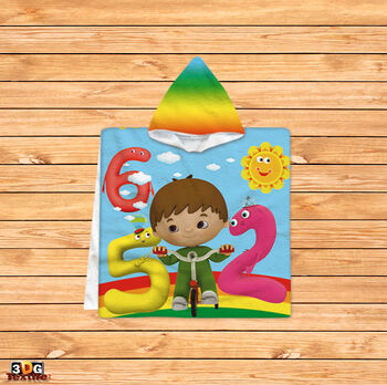 Kids Poncho Towel Charlie