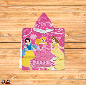 Kids Poncho Towel Princess 2