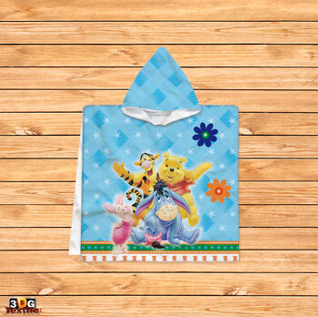Kids Poncho Towel Pooh and Friends