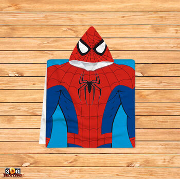 Kids Poncho Towel Spiderman