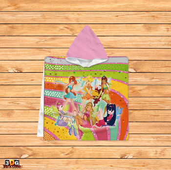 Kids Poncho Towel Winx