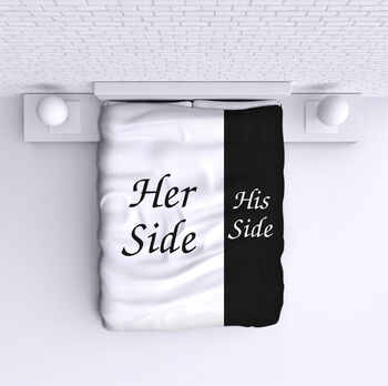 Bed Cover Her Side His Side