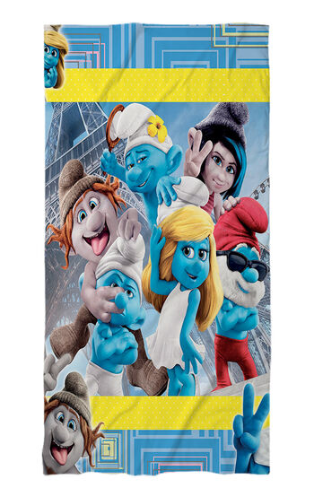 Beach Towel Smurfs