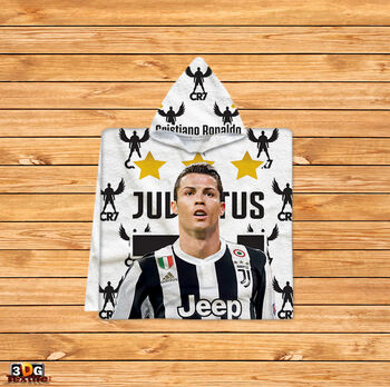 Kids Poncho Towel Ronaldo Juventus