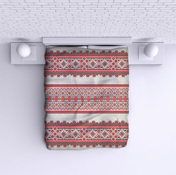 Bed Cover Romanian traditional motif