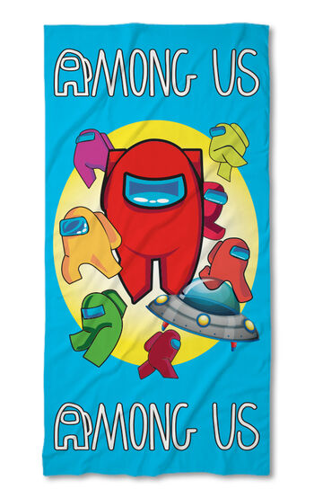Beach Towel Among Us Blue 2021