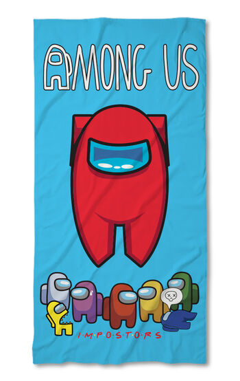 Beach Towel Among Us Impostors Blue