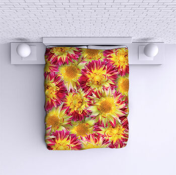 Bed Cover Yellow Flowers