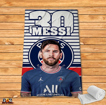 Fleece Blanket Messi PSG