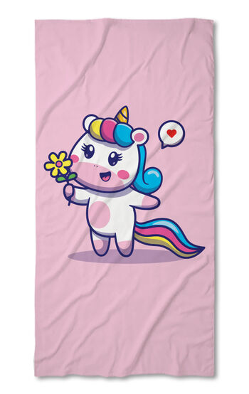 Beach Towel Happy unicorn