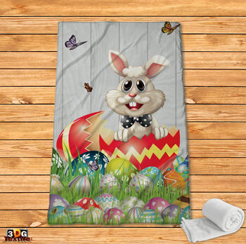 Fleece Blanket Easter Bunny