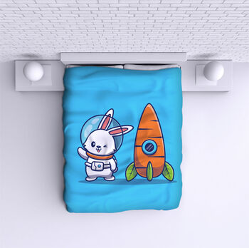 Bed Cover Аstronaut rabbit