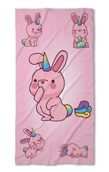 Beach Towel Pink unicorn