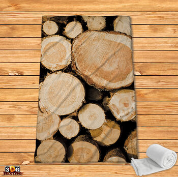Fleece Blanket Wood