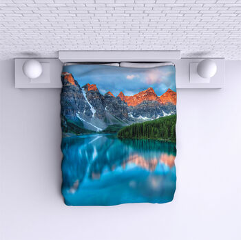 Bed Cover Sunrise in the mountains 2