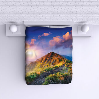 Bed Cover Path in the mountains