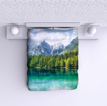 Bed Cover Lake in mountain
