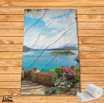 Fleece Blanket Mediterranean