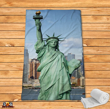 Fleece Blanket Statue of Liberty