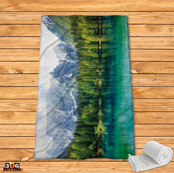 Fleece Blanket Lake in mountain