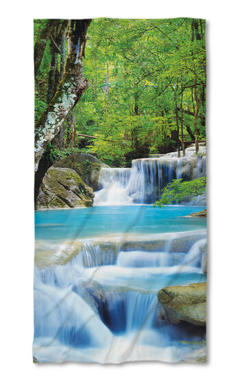 Beach Towel Waterfall in the forest