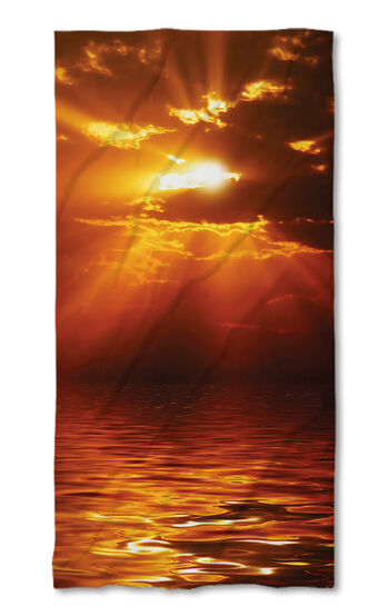 Beach Towel Sunset over the sea