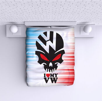 Bed Cover Skull Volkswagen
