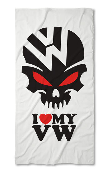 Beach Towel Skull Volkswagen