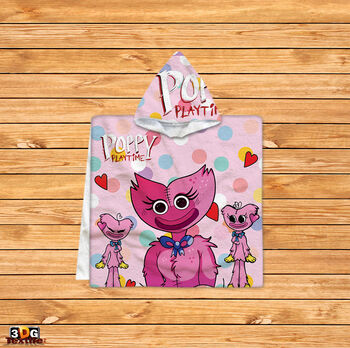 Kids Poncho Towel Poppy Playtime