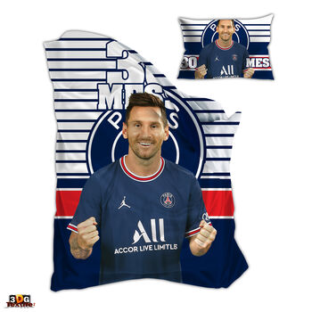 Bed Linen Double Messi PSG 100% bamboo