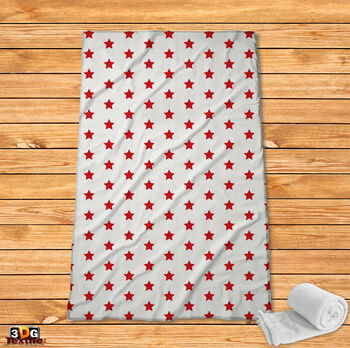 Fleece Blanket Red star