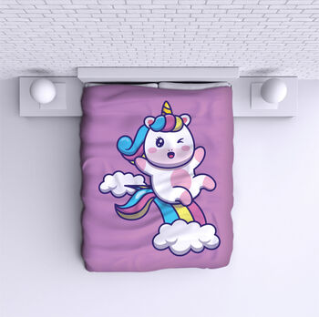 Bed Cover Farting Unicorn