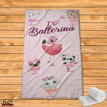 Fleece Blanket Ballerina